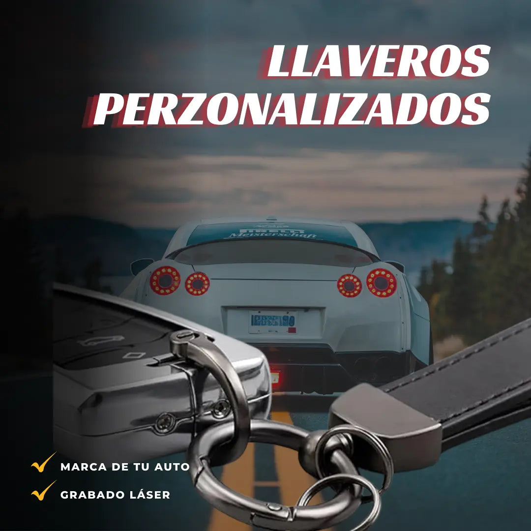 LLAVERO PERSONALIZADO CON LA MARCA DE TU CARRO